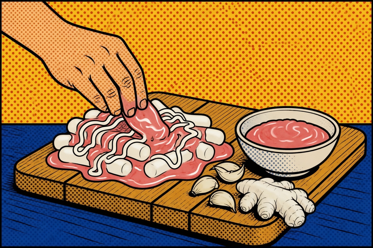 Rose Tteokbokki — Cream + Gochujang